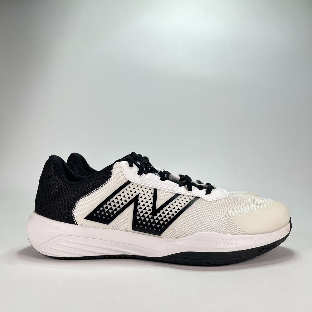 New Balance 696v6 White Black Hard All Court Tennis Shoes MCH696W6 Men's Size 12